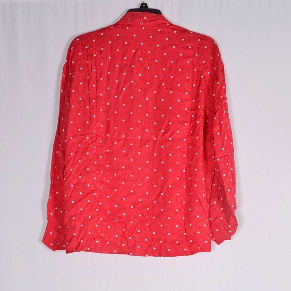 Maje Lipia Tie-neck Polka Dot Jacquard Blouse In … - image 6