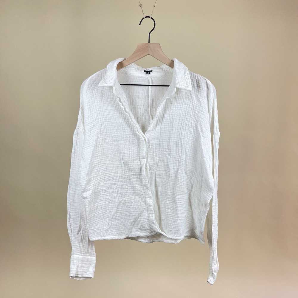 Monrow Relaxed Blouse in White - image 2