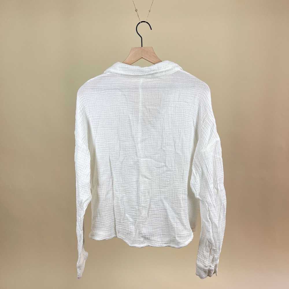 Monrow Relaxed Blouse in White - image 5