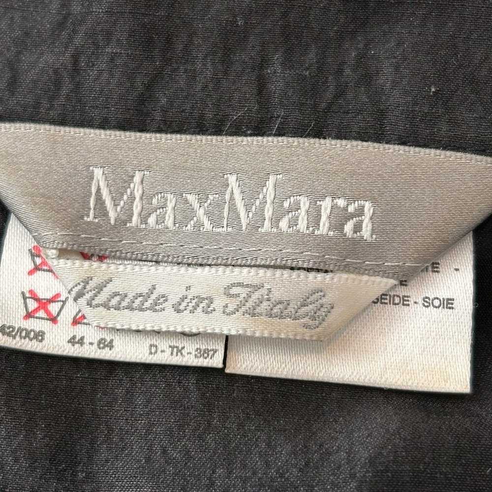 MaxMara Silk Blend Shirt Jacket Nubby Raw Texture… - image 7