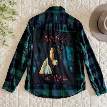 Upcycled Pink Floyd Flannel
