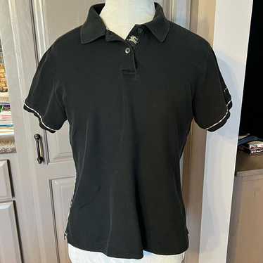 Burberry Golf Black Polo Shirt with Classic Nova … - image 1