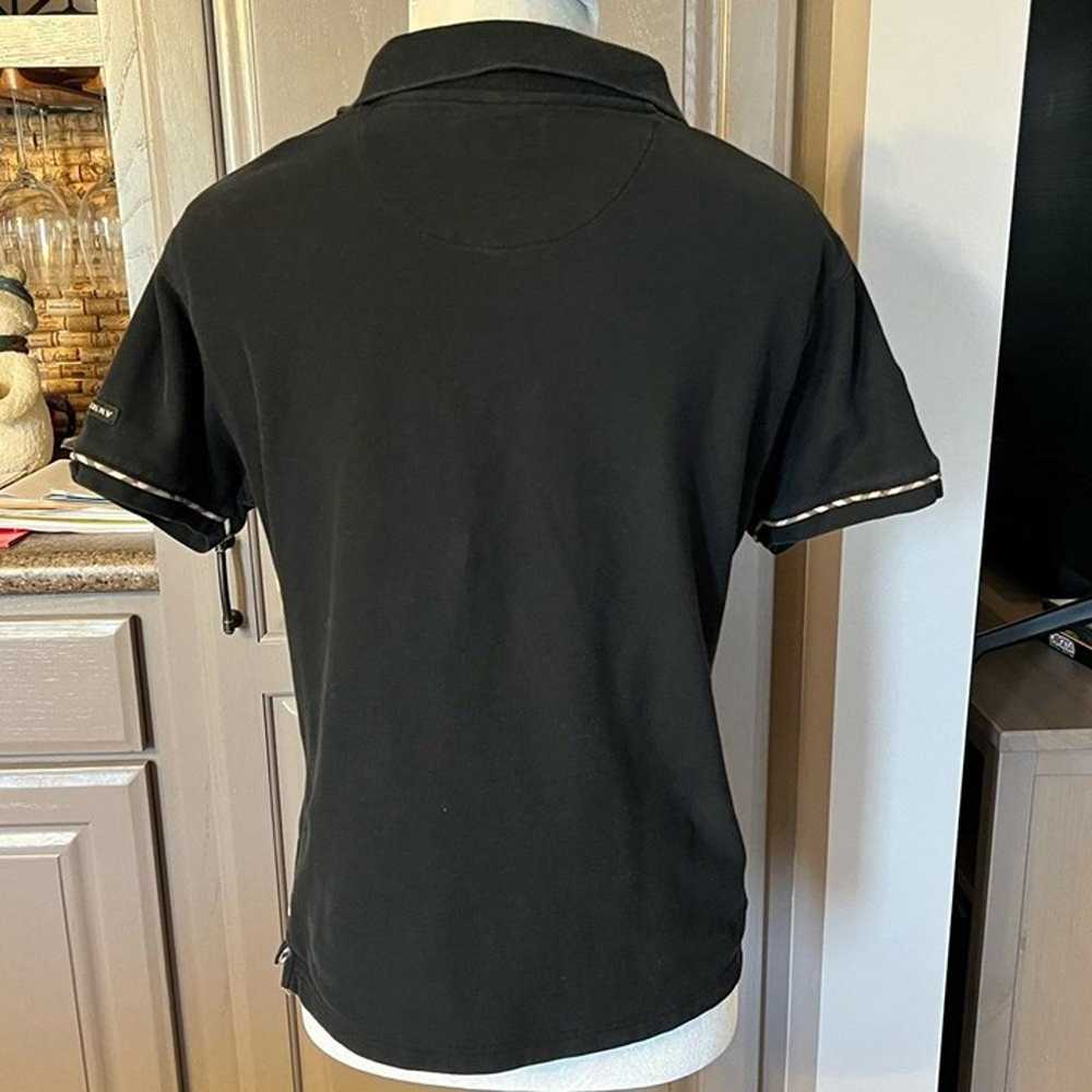 Burberry Golf Black Polo Shirt with Classic Nova … - image 2