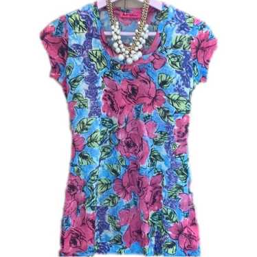 Betsey Johnson Y2K floral top M