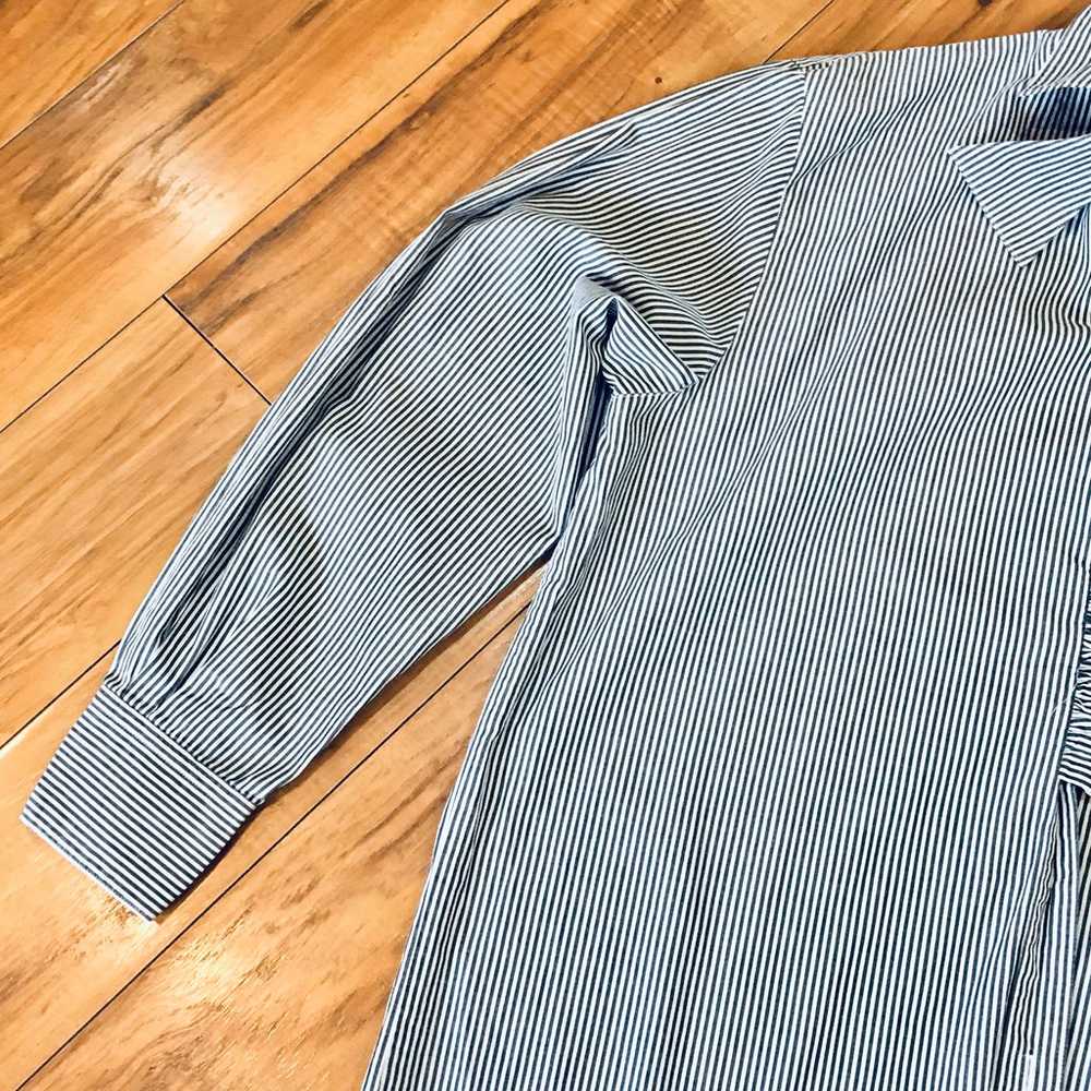 Preston York vintage tuxedo striped blouse shirt … - image 5