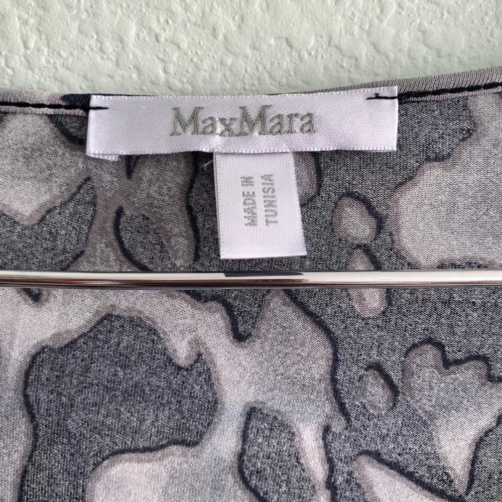 MAX MARA long sleeve abstract animal print blouse… - image 5