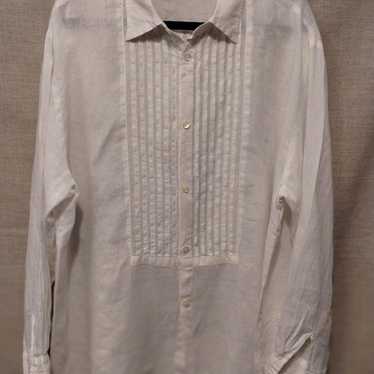 Vintage CP Shades 100% Linen Button Front Tunic S… - image 1