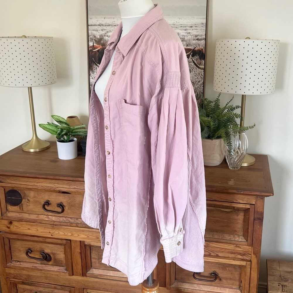 We the Free Pink Lilac Ombré Oversized Button Dow… - image 10