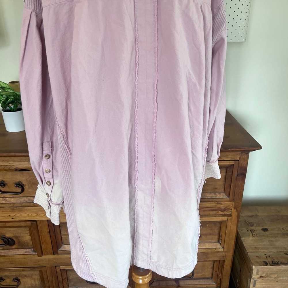 We the Free Pink Lilac Ombré Oversized Button Dow… - image 9