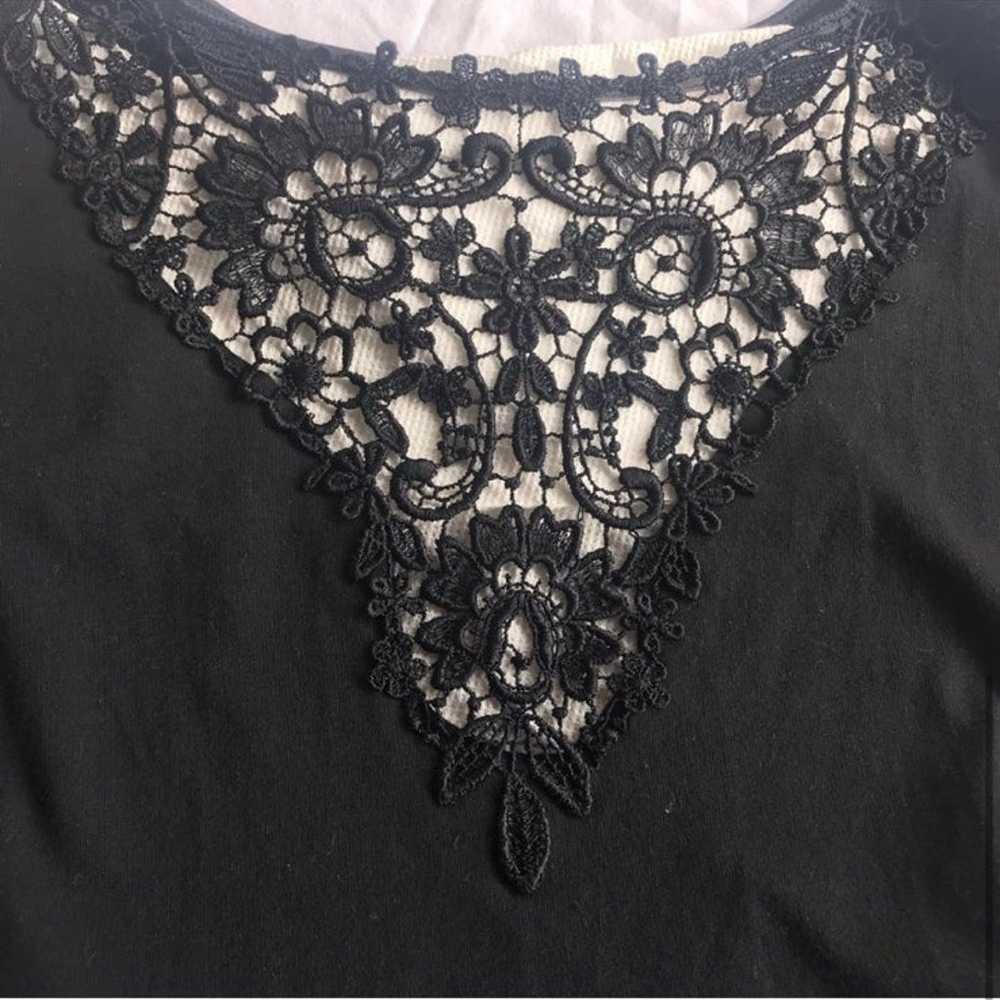 Vintage Y2K Victoria’s Secret black crochet bodys… - image 4