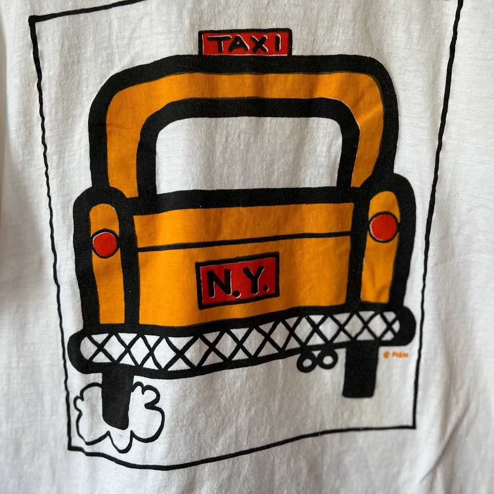 90s Vintage nyc taxi tshirt - image 5