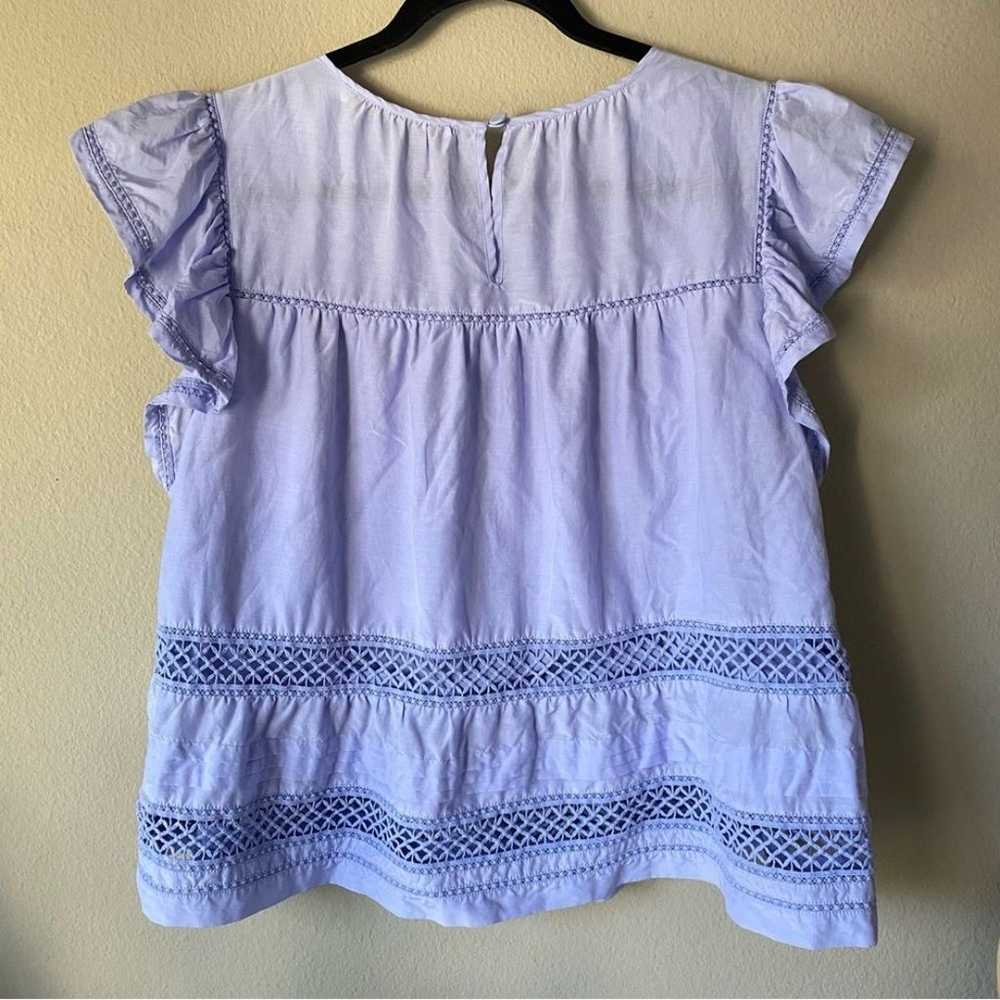 Marie Oliver Pennie Top Periwinkle Light Blue Pur… - image 5