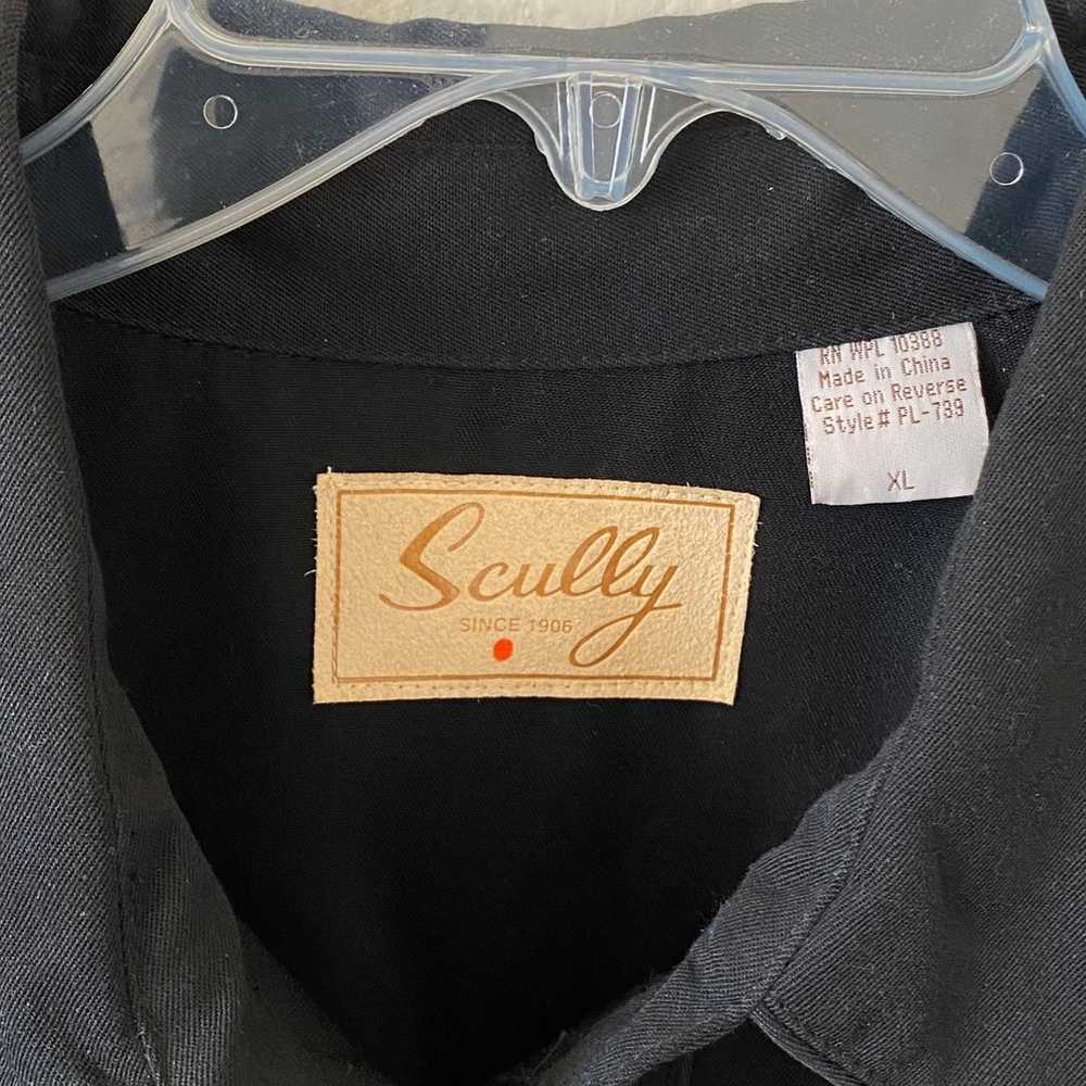 SCULLY • Black Pearl Snap  L/S Shirt • Studded Cr… - image 6
