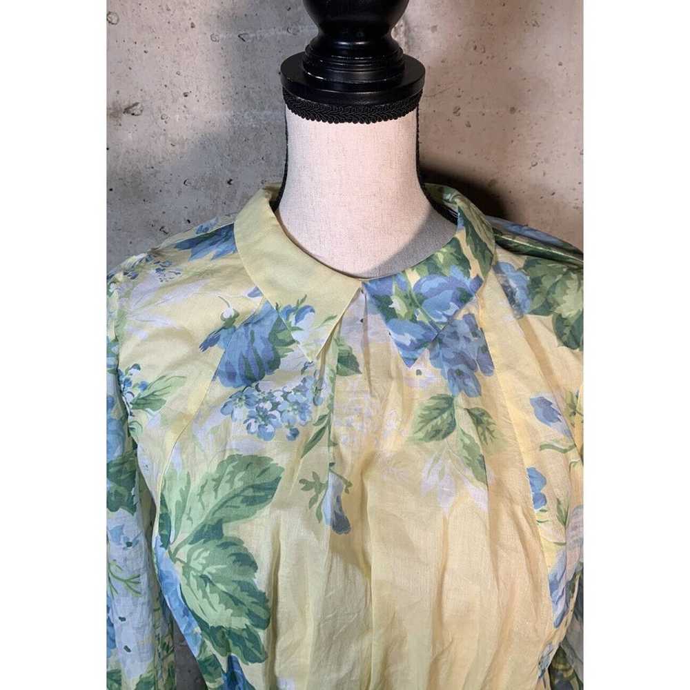 Alice McCall Yellow Floral Blouse Sz.0 - image 3