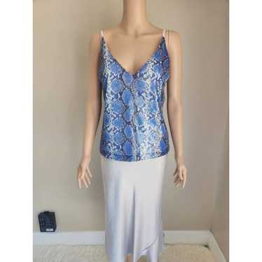 NWOT L'AGENCE Jane Sequin Cami Size XS Blue/White - image 1
