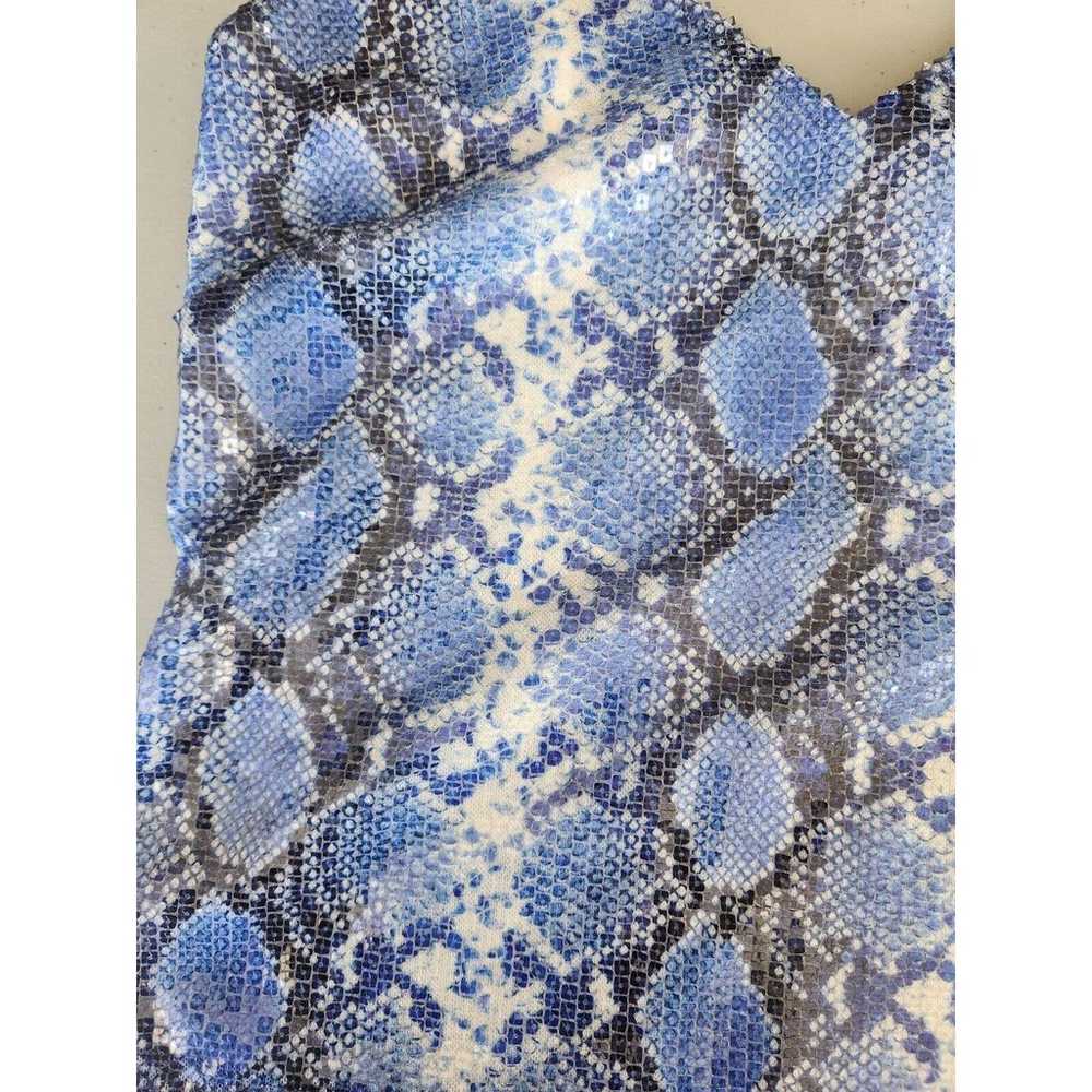 NWOT L'AGENCE Jane Sequin Cami Size XS Blue/White - image 6