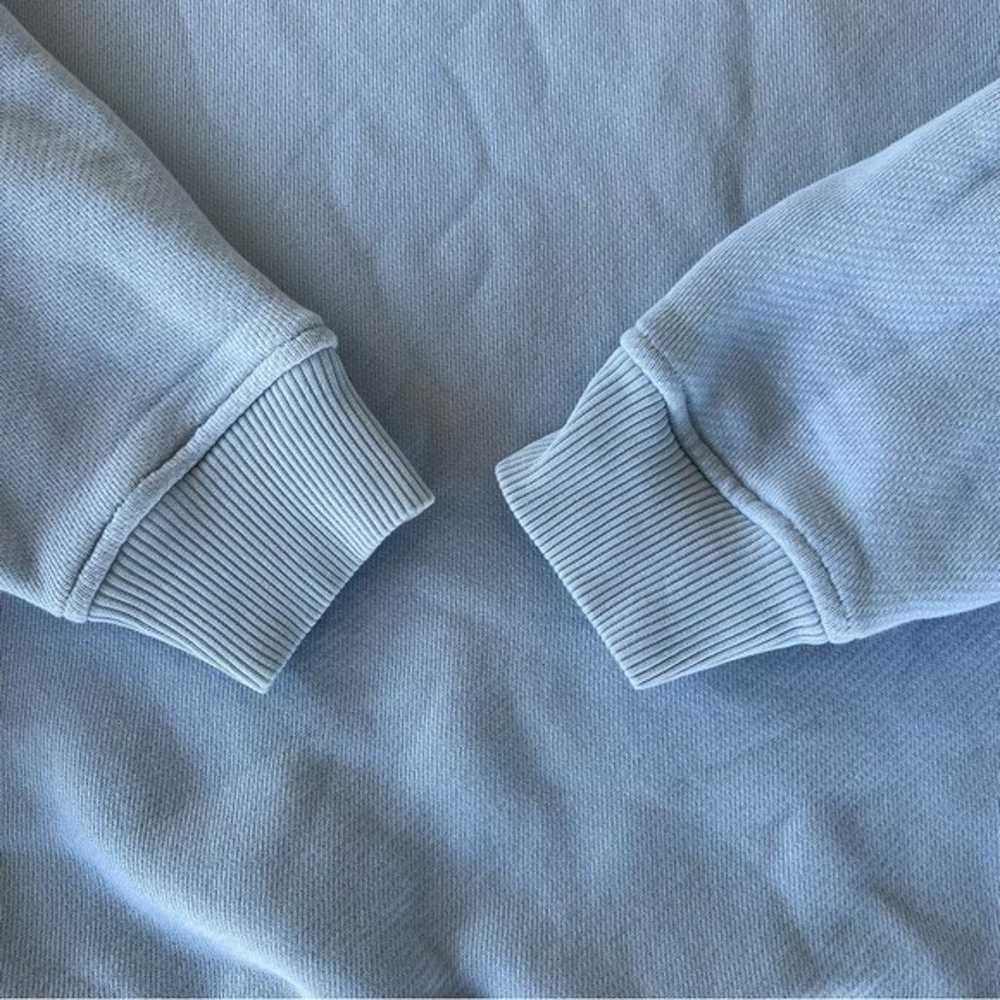 IRO Lusse Pleated Shoulder Sweatshirt Blue Ciel C… - image 6