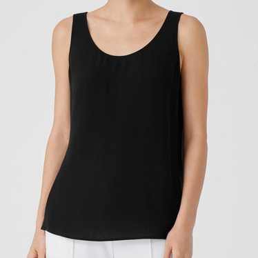 Eileen Fisher System Silk Georgette Crepe tank - image 1