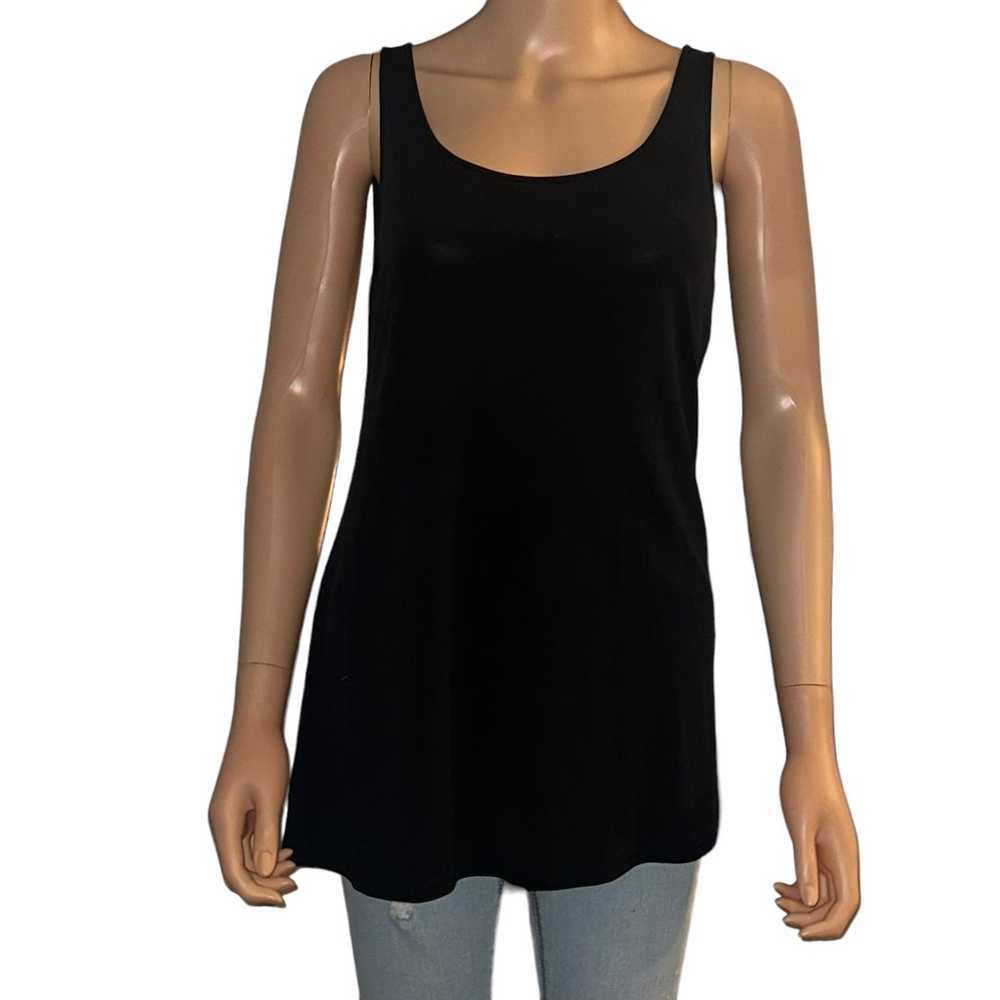 Eileen Fisher System Silk Georgette Crepe tank - image 2