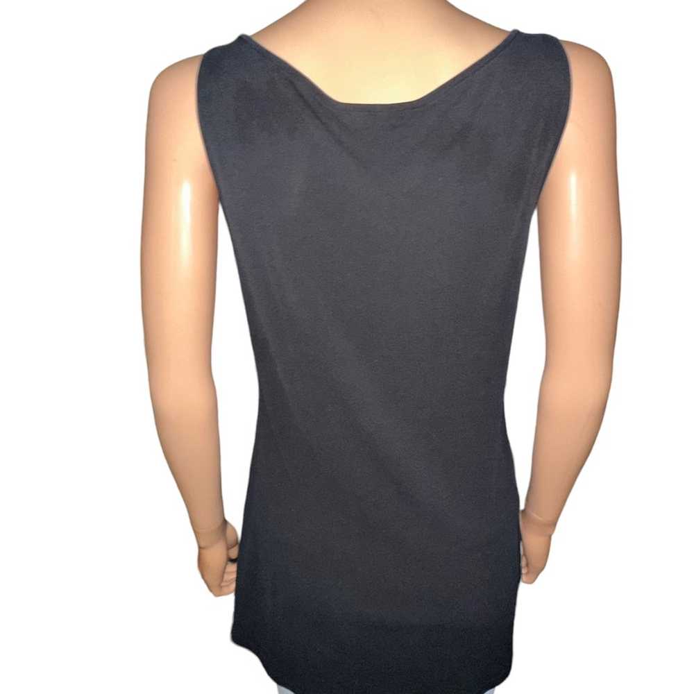 Eileen Fisher System Silk Georgette Crepe tank - image 3