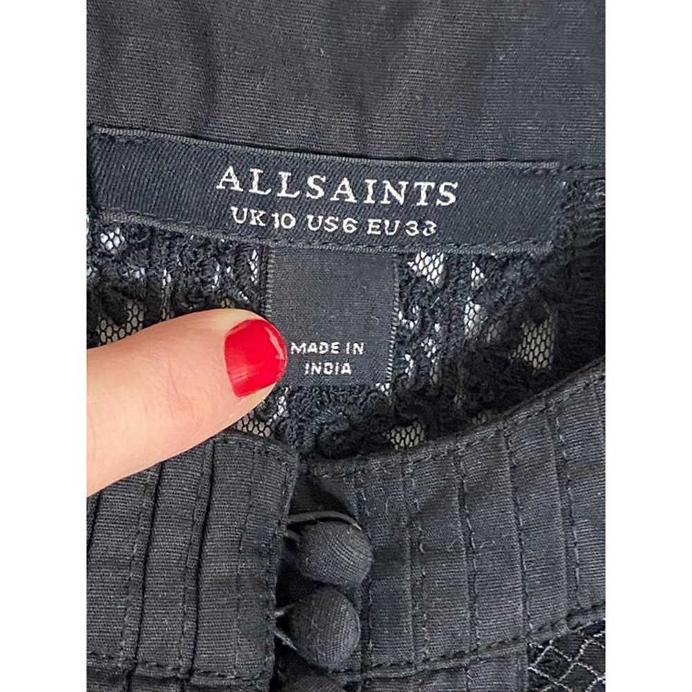 NWOT ALLSAINTS Aubrey Embroidered Frill Broderie … - image 5