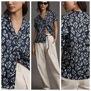 New ANTHROPOLOGIE Scotch & Soda Linen Buttondown … - image 1