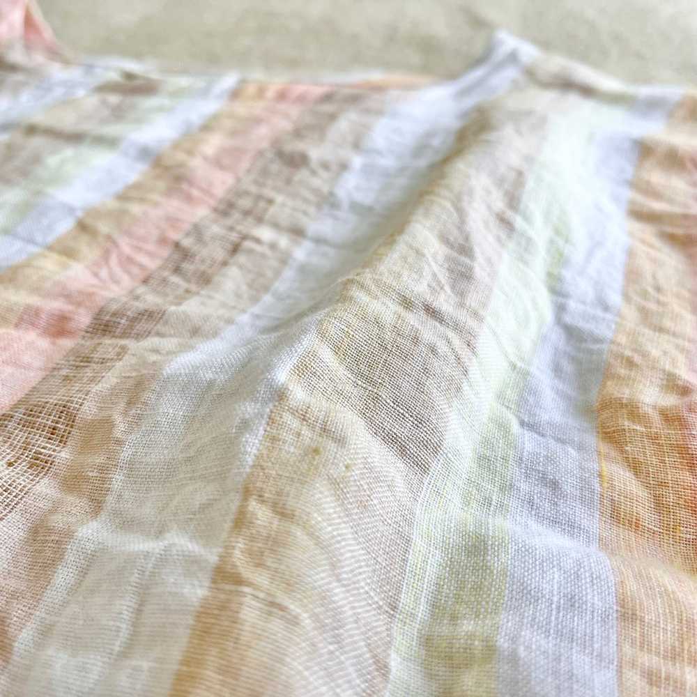 Conscious clothing linen top in desert stripe - image 7