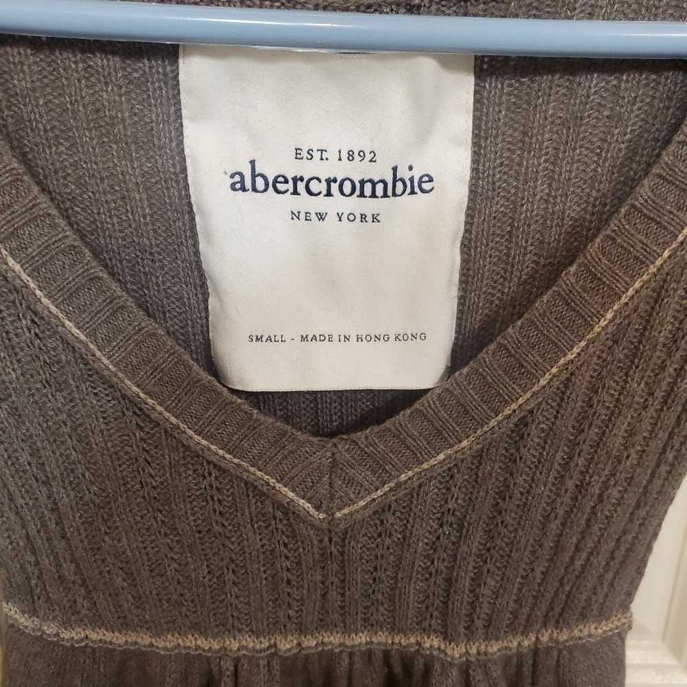 Vintage Y2k Abercrombie Kids Brown Babydoll Top - image 2