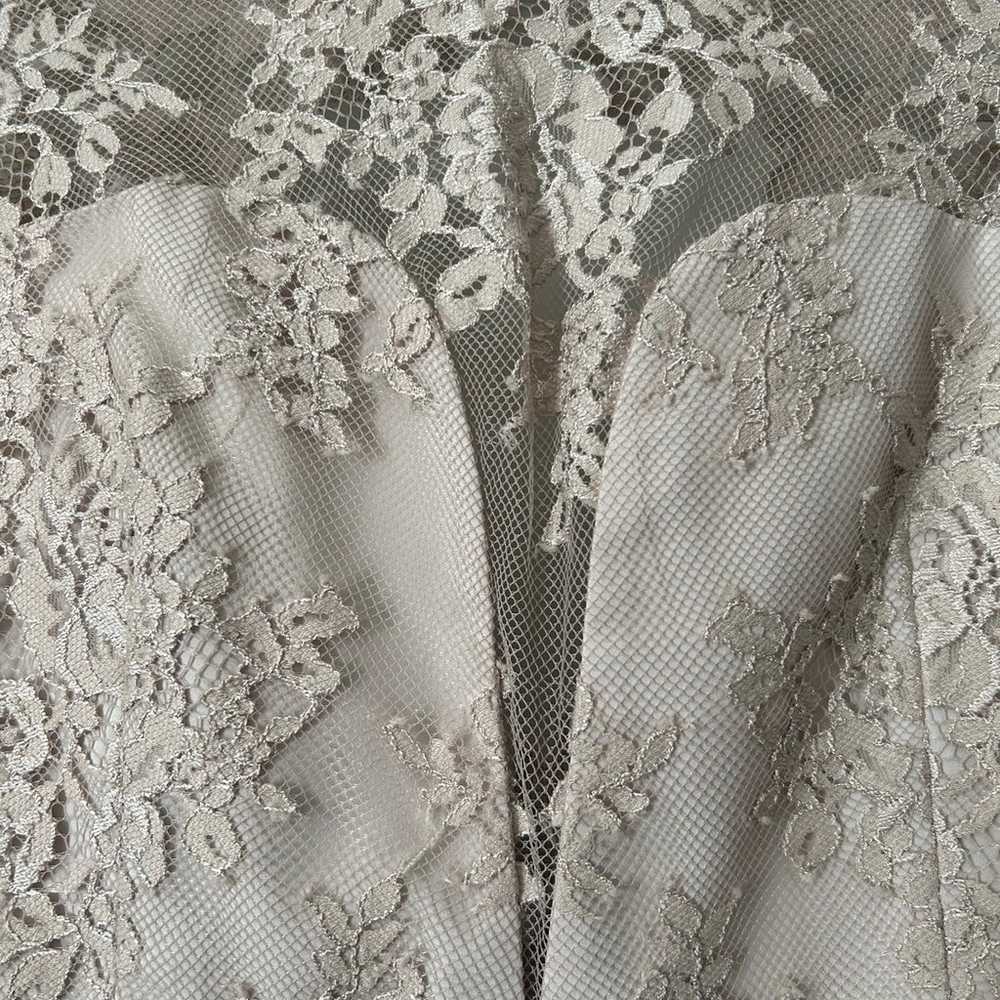 Saylor Ivory Long Sleeve Floral Lace Leondra Mini… - image 4