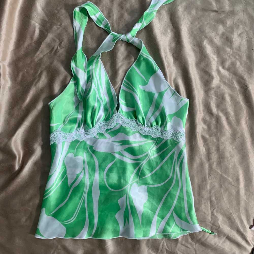 Y2K Pastel Swirl Halter Tanks - image 3