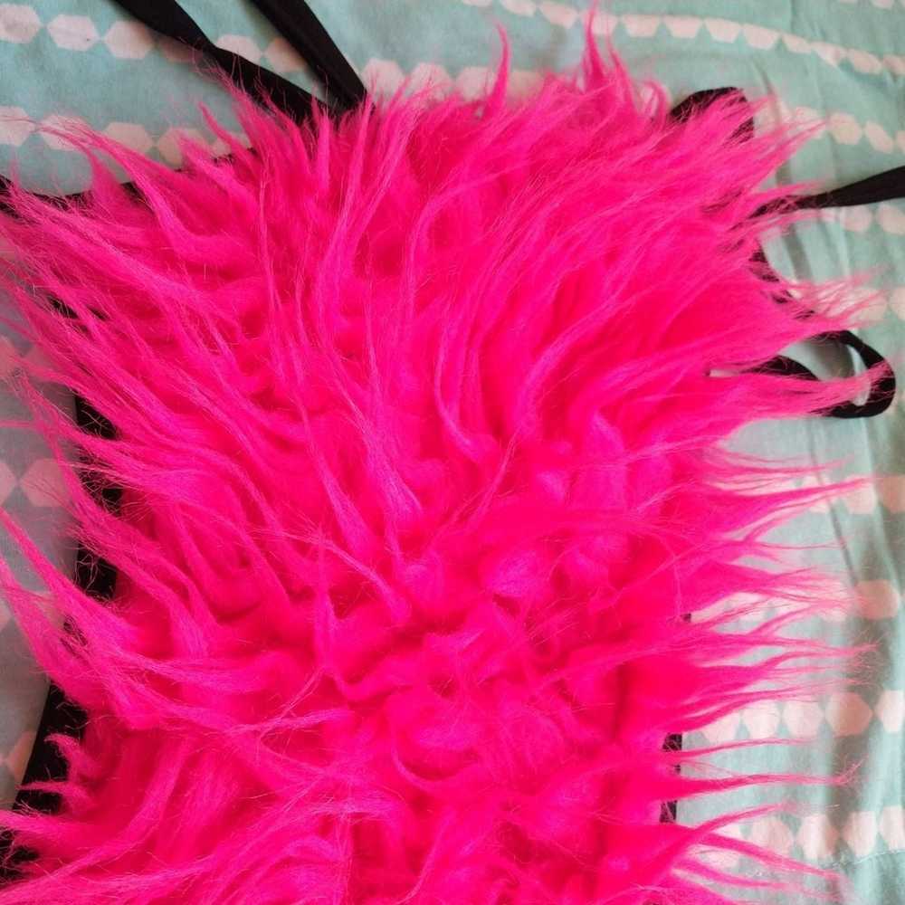 Super rare Mosquitohead hot pink monster fur halt… - image 12