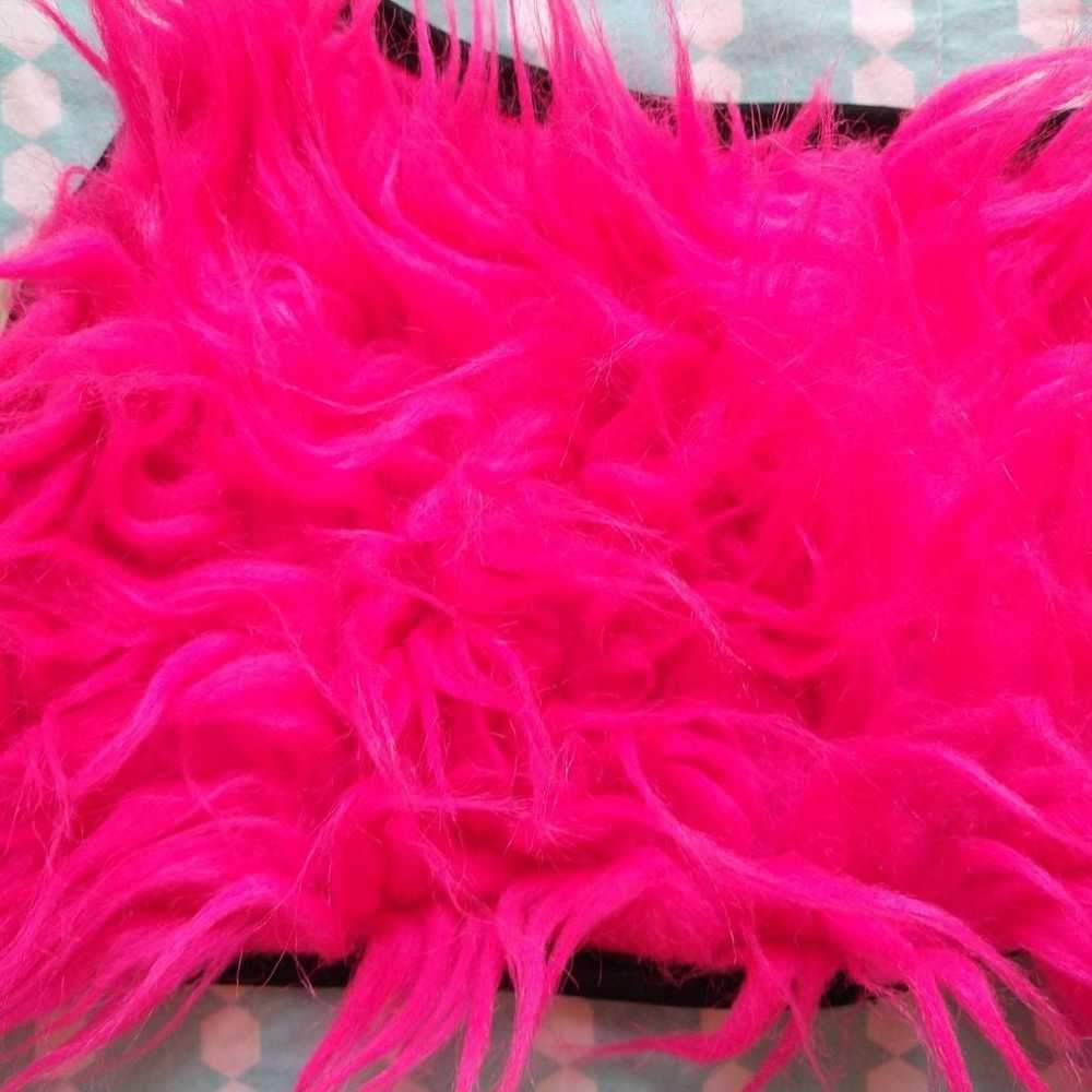 Super rare Mosquitohead hot pink monster fur halt… - image 4