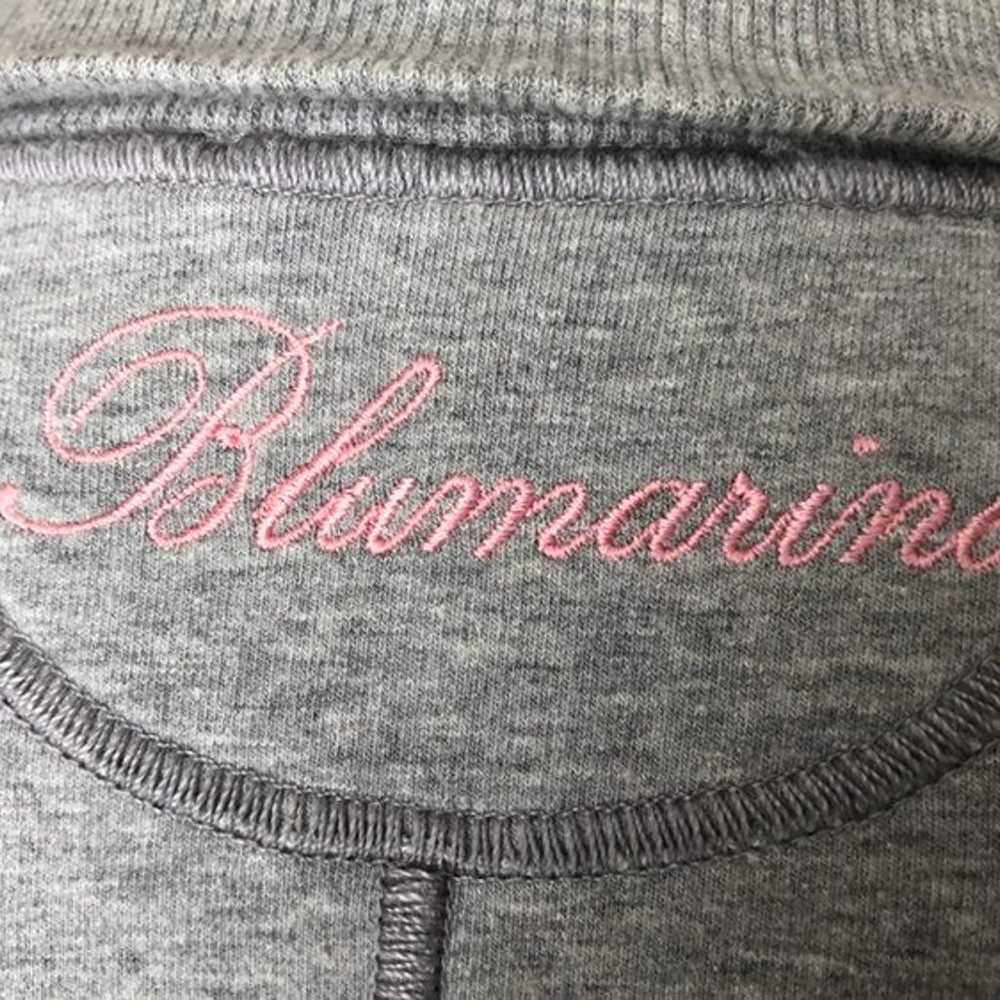 Blumarine grey cotton zipped sweatshirt - image 10