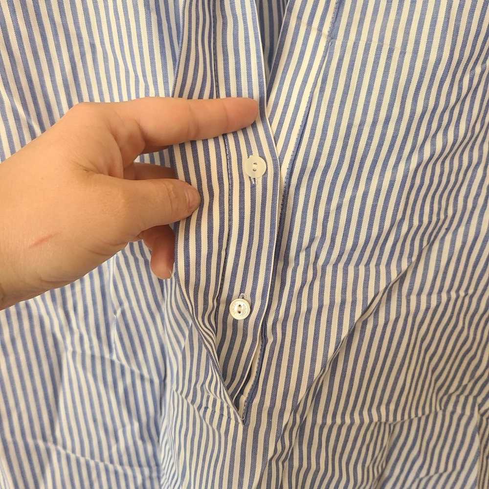Vince Half Placket Pinstriped button-down - image 6
