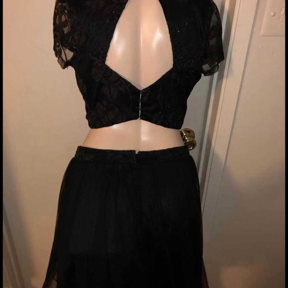 Black Two piece dress Size 11 - image 4