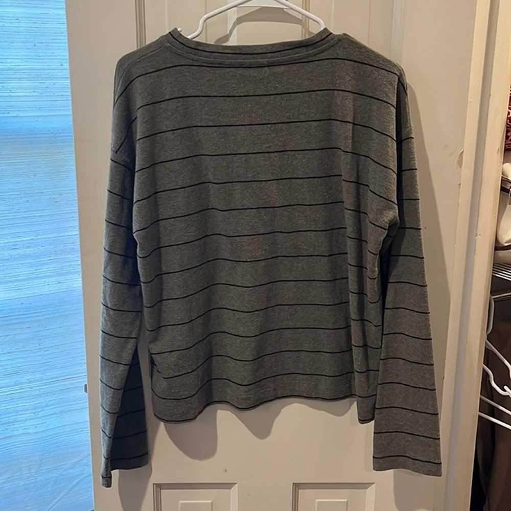 Vince Cozy Relaxed Stripe Long Sleeve T-Shirt - M - image 10