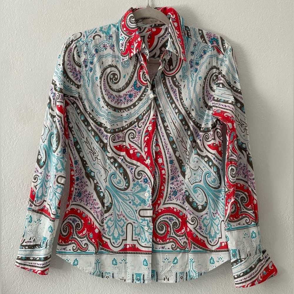 Etro Made In Italy Woman’s Paisley Print Long Sle… - image 2