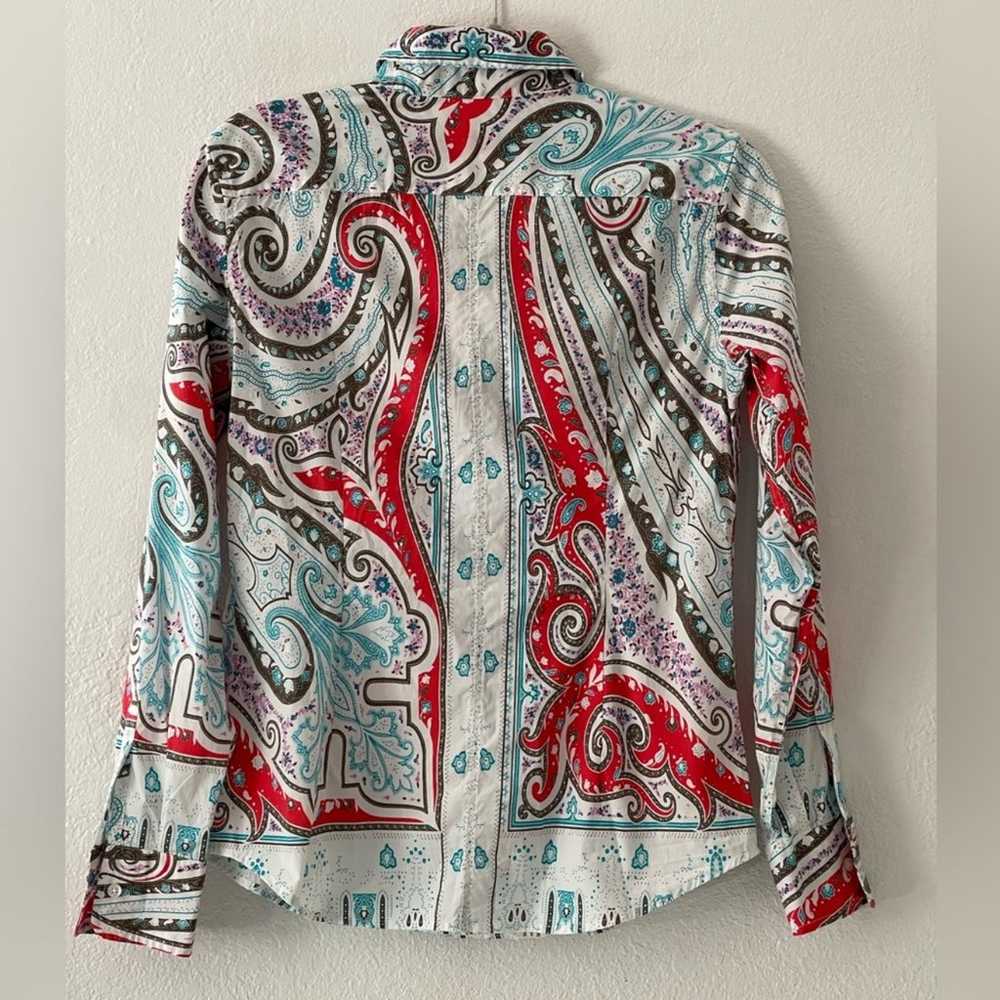 Etro Made In Italy Woman’s Paisley Print Long Sle… - image 4