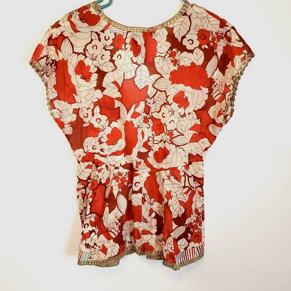 Johnny Was Floral Blouse size M - image 8