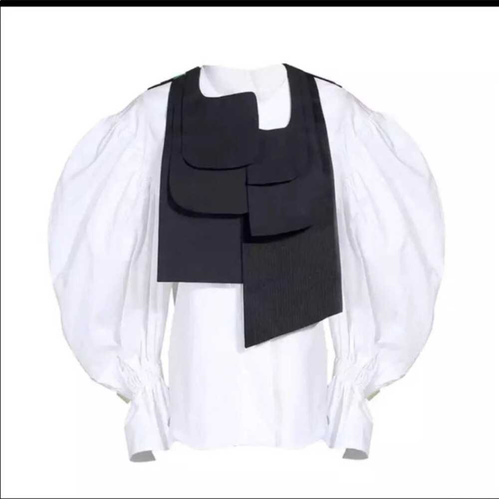 Puffy white blouse with vest - image 6