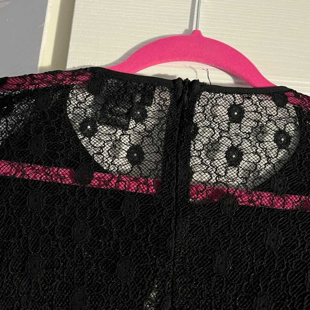 Gracia Black Lace Ruffle Blouse (L) - image 8