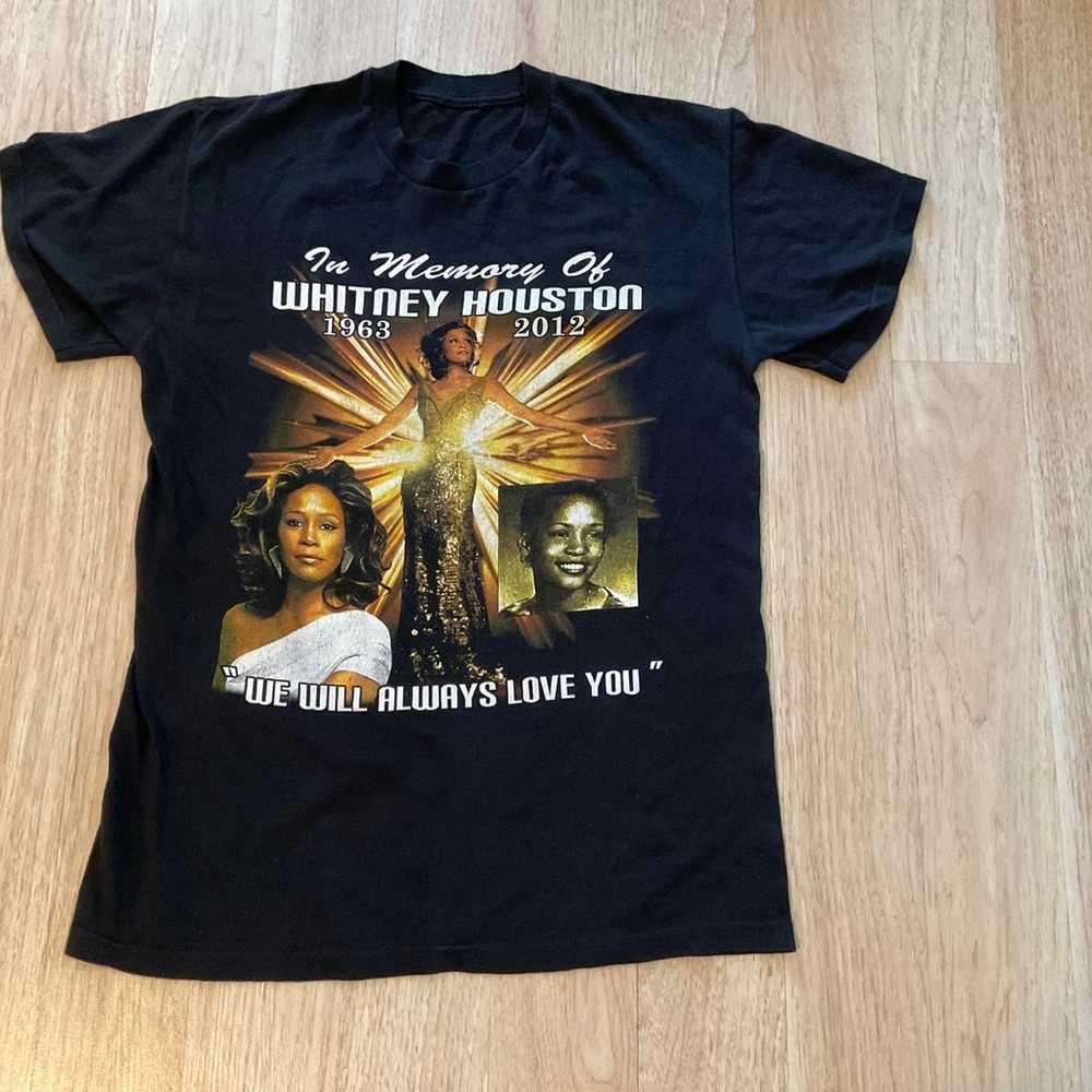 Whitney Houston Adult T-Shirt Queen of pop 1963-2… - image 1
