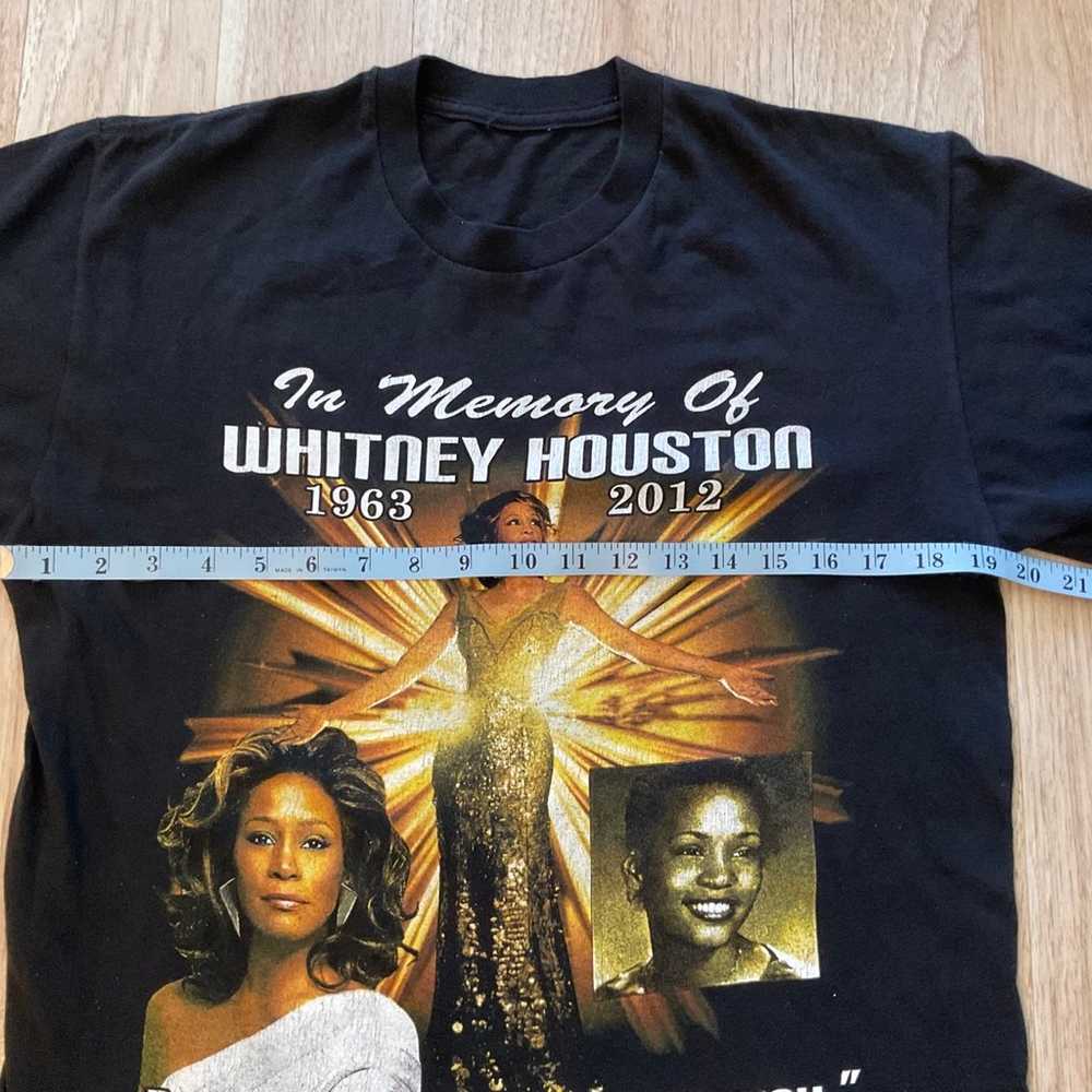 Whitney Houston Adult T-Shirt Queen of pop 1963-2… - image 2