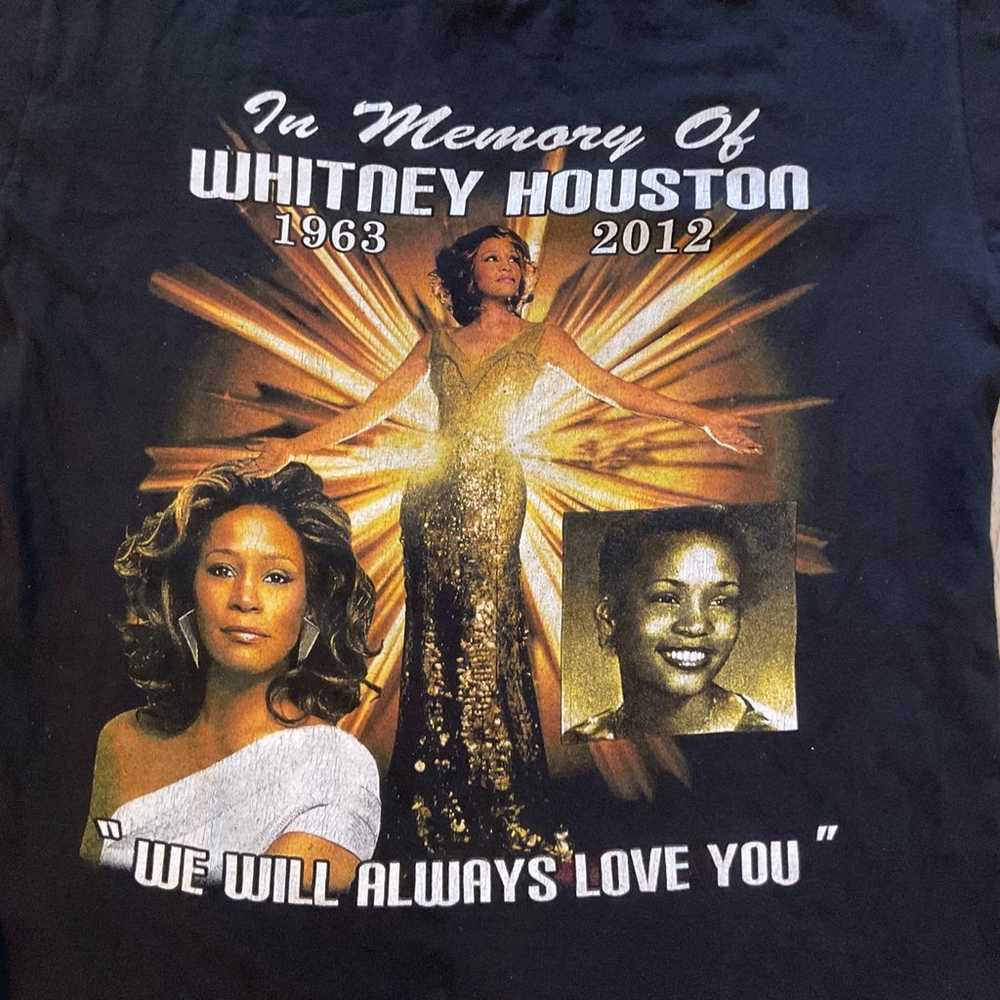 Whitney Houston Adult T-Shirt Queen of pop 1963-2… - image 4