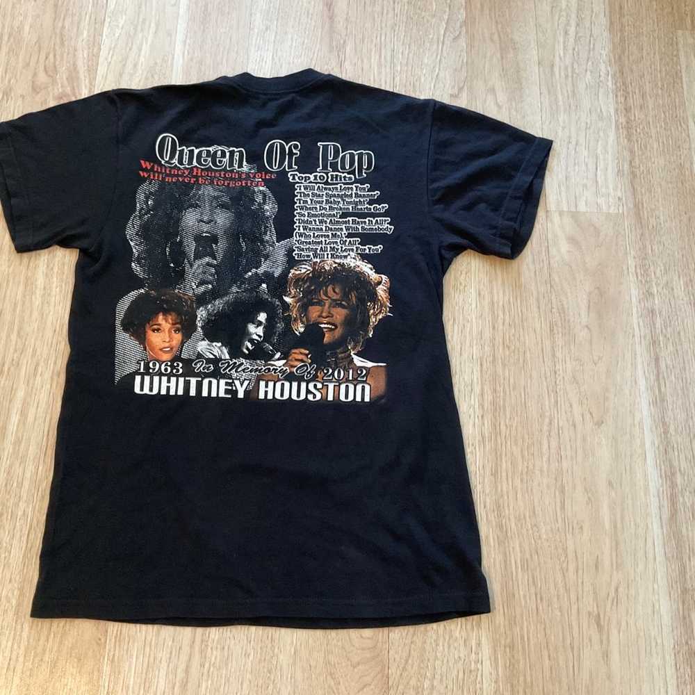Whitney Houston Adult T-Shirt Queen of pop 1963-2… - image 7