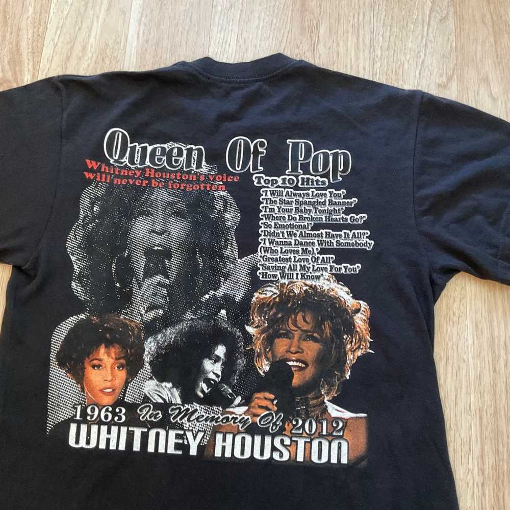 Whitney Houston Adult T-Shirt Queen of pop 1963-2… - image 8
