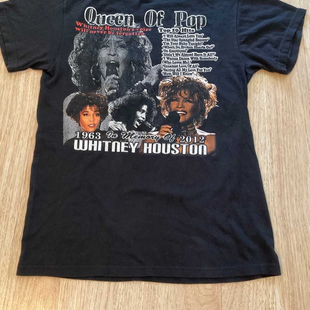 Whitney Houston Adult T-Shirt Queen of pop 1963-2… - image 9