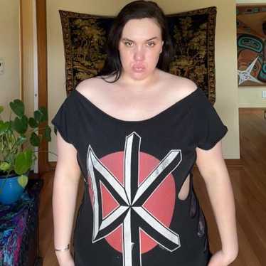 Vintage distressed DIY Dead Kennedys shirt fits l… - image 1