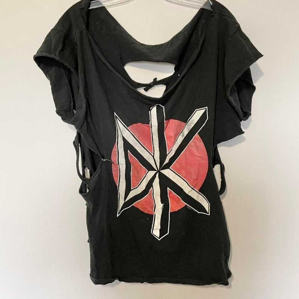 Vintage distressed DIY Dead Kennedys shirt fits l… - image 2