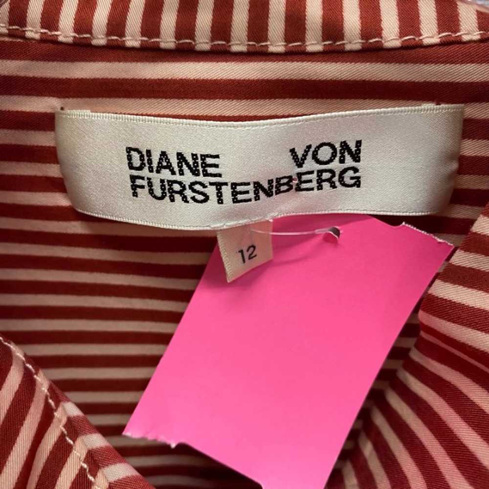Diane Von Furstenberg Pink & Red Blouse - image 3